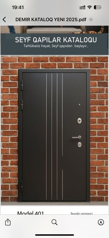 Giriş qapıları: Mənzil üçün Yeni Giriş qapısı 90x205 sm Zamok ilə, Zəmanətli, Pulsuz quraşdırma, Pulsuz çatdırılma — 9