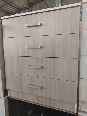 Комоды для одежды: Комод для одежды, Новый, С зеркалом, ЛДСП, цвет - Белый, Бесплатная доставка — 4