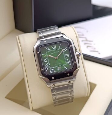 фатзорб оригинал и подделка как отличить: Наручные часы, Cartier, цвет - Зеленый