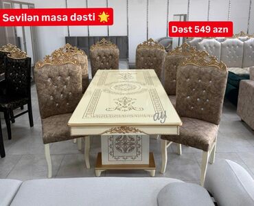 Kofe aparatları: Kvadrat masa, Qonaq otağı üçün, 6 nəfər
