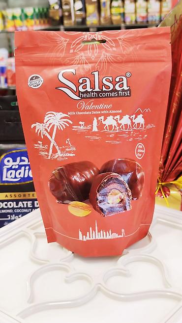 badamli su sifarisi: Salsa “health comes first” – badamlı şokoladlı xurma konfeti Məhsul — 1