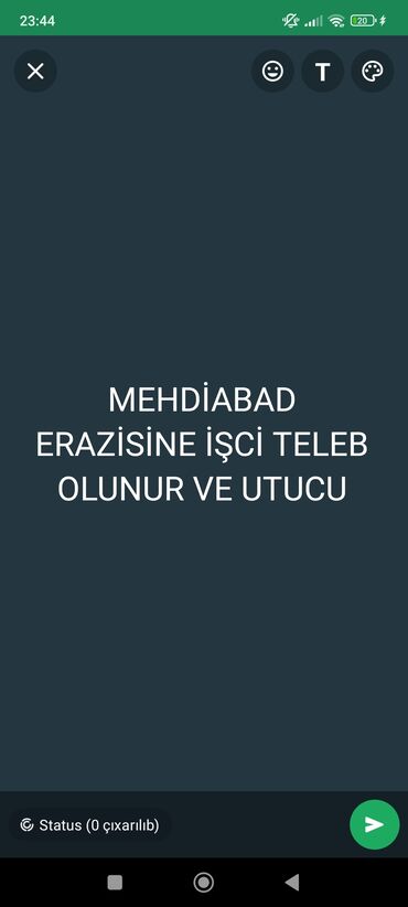 derzi elani: Dərzi tələb olunur, 3-5 illik təcrübə, 1/1, 10 günlük ödəniş