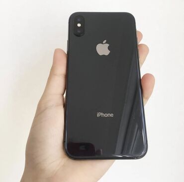 мобильные телефоны ми новые без бу: IPhone X, Б/у, 64 ГБ, Black Titanium, Защитное стекло, Чехол, 100 %