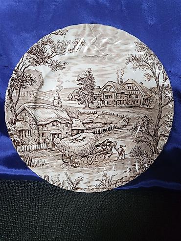 Ostali antikviteti: Tanjiri engleski Ridgway desertni iz 1976god. Engleski tanjiri — 6