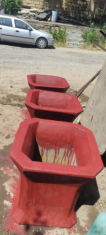 dekoratif agaclar: Beton dekorativ dibçəklər – açıq məkanlar üçün Məhsulun təsviri: - — 3