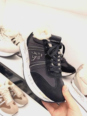 Кроссовки и спортивная обувь: Premiata Мужские-Женские кроссовки в ретро-стиле с массивной подошвой — 13