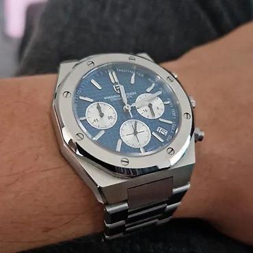 Ručni satovi: PAGANI DESIGN PD-1707 - 40mm - Plava- AP Royal Oak Homage Potpuno nov — 1