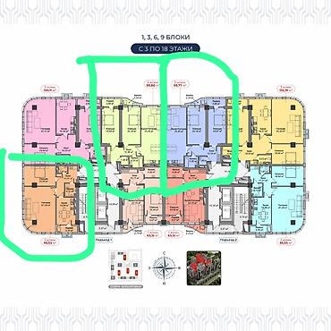 2 комнаты, 93 м², Азия Молл 2 этаж