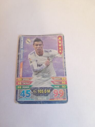 пробники и миниатюры: Fudbol kartları.1 ci Ronaldo 11 ilindi 2014 de cixib fiziki olaraq