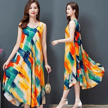 Платья: Разлетайки Ткань штапель Производство:Гуанчжоу,Фабричный Китай На — 13