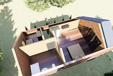 Продажа коттеджей и домов: Современный двухэтажный дом-шале с панорамным остеклением и террасами — 4