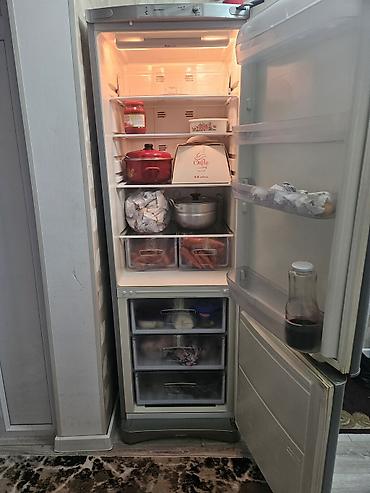 soyuducu mator: İşlənmiş 2 qapılı Indesit Soyuducu Satılır, rəng - Boz — 3