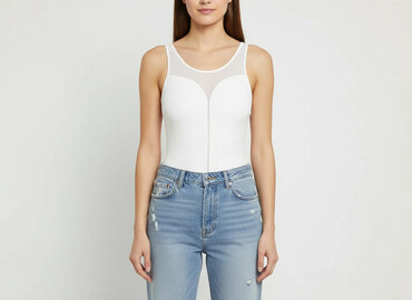 tanie sukienki plus size allegro: AMBIANCE, Body damskie, rozmiar M