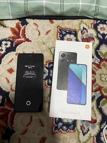 Мобильные телефоны и аксессуары: Redmi, Redmi Note 13, Б/у, 256 ГБ, цвет - Черный, 1 SIM — 9