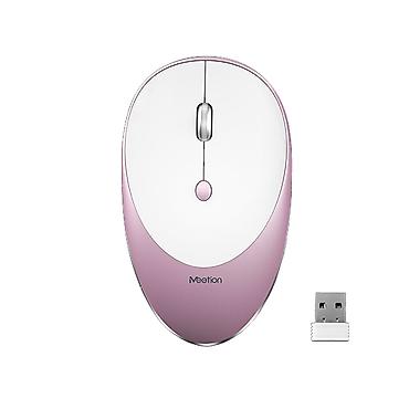 meetion m360: MeeTion R600 simsiz optik siçan - Rəng: açıq çəhrayı-ağ iki rəngli — 1