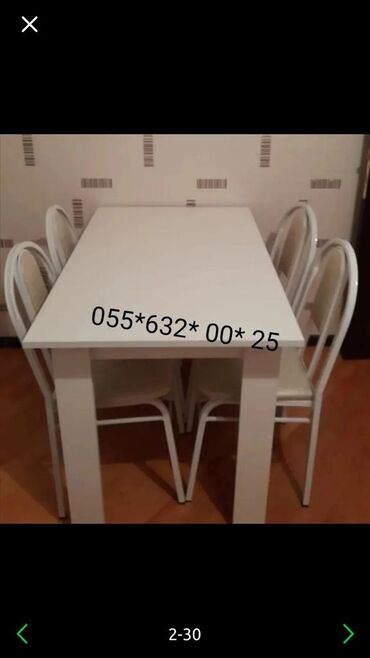 Masa və oturacaq dəstləri: Mətbəx üçün, Yeni, Açılmayan, Kvadrat masa -da lalafo.az — 7 Masa və oturacaq dəstləri: Mətbəx üçün, Yeni, Açılmayan, Kvadrat masa — 7