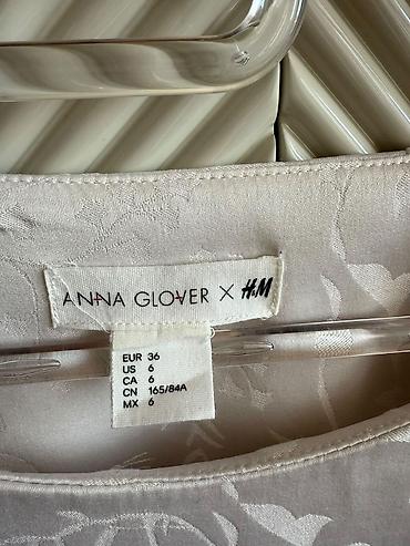 Şəxsi əşyalar: Anna Glover x H&M bluz - Rəng: açıq krem/ivori - Parça: atlas — 3