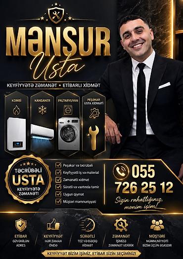 Kombi təmiri: Məhsul/xidmət: “Mənsur Usta” – məişət texnikası və iqlim texnikası — 1