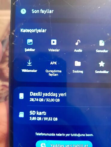 samsung s5 ekran: Samsung A20s, 64 GB, rəng - Qara, Barmaq izi