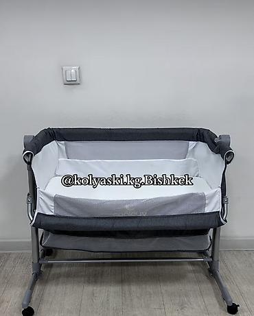 4 mom: Детский комплект: прикроватная колыбель и шезлонг-качалка 1) — 1