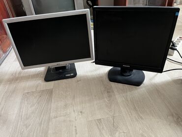 беспроводная клавиатура и мышь в бишкеке: Монитор, Philips, Колдонулган, LED, 15" - 16"