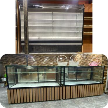 Sirniyat vitrini biri 500₼ .Soyuducu 1800₼ .Alinib 3500₼ .Unvan Nesimi