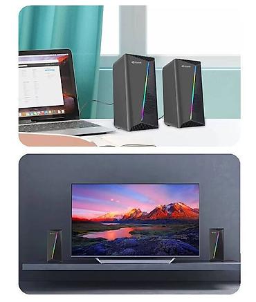 Колонки для ПК и ноутбуков: Компьютерные колонки 2.0 Kisonli X30, с питанием от USB это стильное и — 3