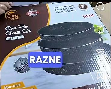staklene case maxi: 🌟NOVO🌟 Queen Time Cake Pan Granite Set – set kalupa za torte, 3 komada — 1
