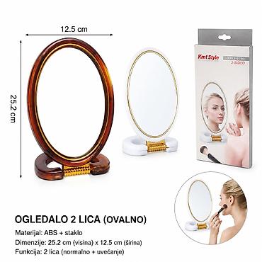 komoda sa ogledalom za spavacu sobu: KMT Dvostrano ogledalo ovalnog plastičnog okvira 2802688 - Brend: Kmt — 1