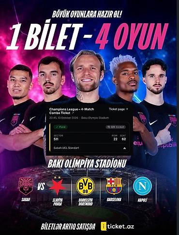 ocos token: Məhsul: UEFA Çempionlar Liqası – 4 matçlıq kombinə bilet Təsvir: - — 1