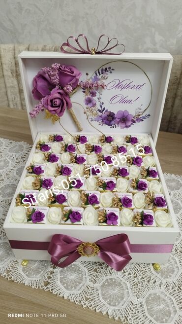 Xonça: Heri sokolad xoncasi;Heri,nisan,elcilik,toy,xina,ad gunu,xestexana — 9