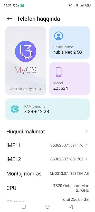 google pixel fold: ZTE 256 GB, rəng - Boz, İki sim kartlı — 2