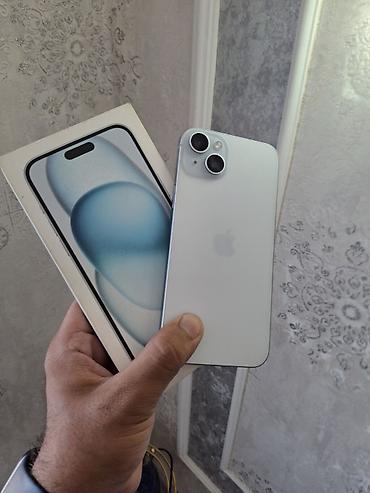 IPhone 15 Plus, 128 GB, White Titanium, Zəmanət, Barmaq izi, Simsiz şarj