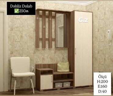 Çarpayılar: Yeni, Düz dolab, Dəhliz dolabı