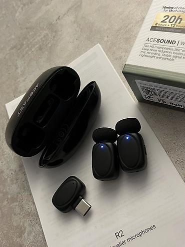 wireless microphone: Продаются беспроводные петличные микрофоны ACEFAST R2 🎤 В комплекте 2 — 2