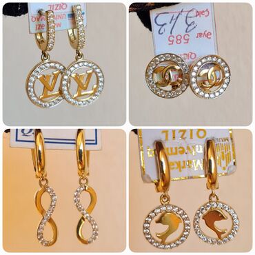 Sırğalar: Sırğa, Bvlgari, Sarı qızıl, 585 Əyar, 2 g, Ünvandan götürmə -da lalafo.az — 2 Sırğalar: Sırğa, Bvlgari, Sarı qızıl, 585 Əyar, 2 g, Ünvandan götürmə — 2