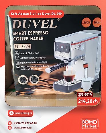 ət maşini: 🔥 Kofe Aparatı Qəhvə Maşını Duvel DL-019 ✅ Marka: Duvel ✅ İdarəetmə — 1