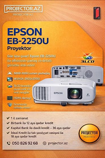 proyektor qiymetleri: Yeni Portativ Proyektor Epson, Ödənişli çatdırılma — 3