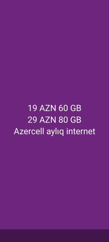 azercell korporativ internet paketleri: Nömrə: ( 010 ) ( 516961633 ), Yeni