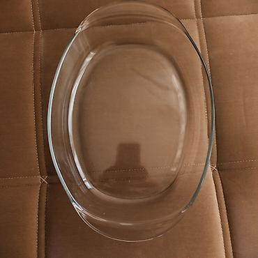 soba islenmis: Şüşə oval bişirmə qabı - Material: istiliyədavamlı şüşə - Forma — 1