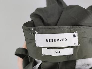 czarne cargo pull and bear: Reserved, Spodnie materiałowe damskie, rozmiar M — 4