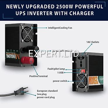 İnverterlər: Yeni Inverter, 3000-5000 Vt, 12 - 220 volt, Ünvandan götürmə, Ödənişli çatdırılma, Rayonlara çatdırılma — 15