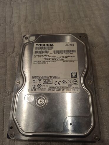 Жесткие диски, переносные винчестеры: Накопитель, Б/у, Toshiba, HDD, 512 ГБ, 1.8", Для ПК