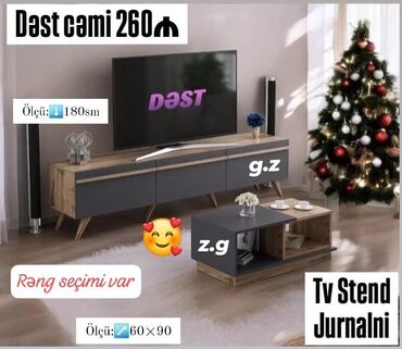 Qonaq otağı dəstləri: Yeni, Jurnal masası, TV altlığı