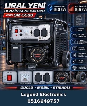 pec satilir: Elan başlığı: Generator Ural, SM-5500, Benzin generatoru, Benzin, 5 — 1