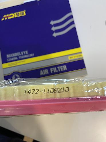 Yağ filtrləri: Changan yağ və hava filteri Hava filteri Orginal 12 man Yağ filteri — 11