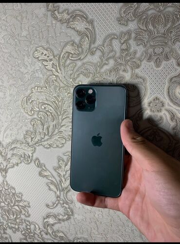 Apple iPhone: IPhone 11 Pro, Б/у, 64 ГБ, Alpine Green, Защитное стекло, Чехол, 100 %