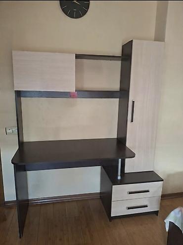 study table: Детская гарнитура, Б/у, Для мальчика, МДФ, цвет - Коричневый, Самовывоз — 4
