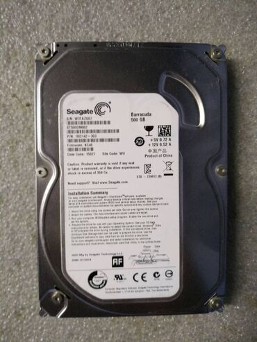 оперативная память 4 гб ddr3 1333: Накопитель, Б/у, Seagate, HDD, 512 ГБ, 3.5", Для ПК