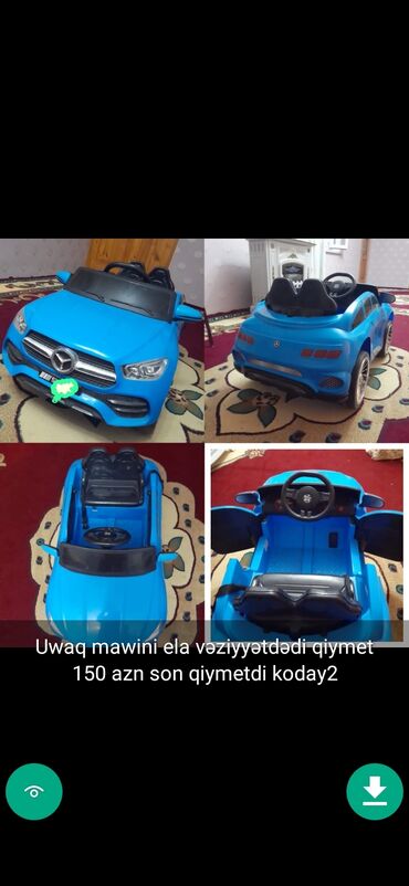 Uşaq üçün elektrik maşınları: Uşaq masinlari elektrikli masinlar matasikllar qiymetler melumatlar — 2